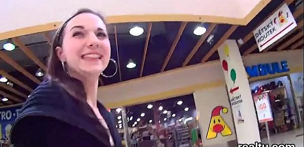  Luscious czech kitten gets seduced in the supermarket and drilled in pov